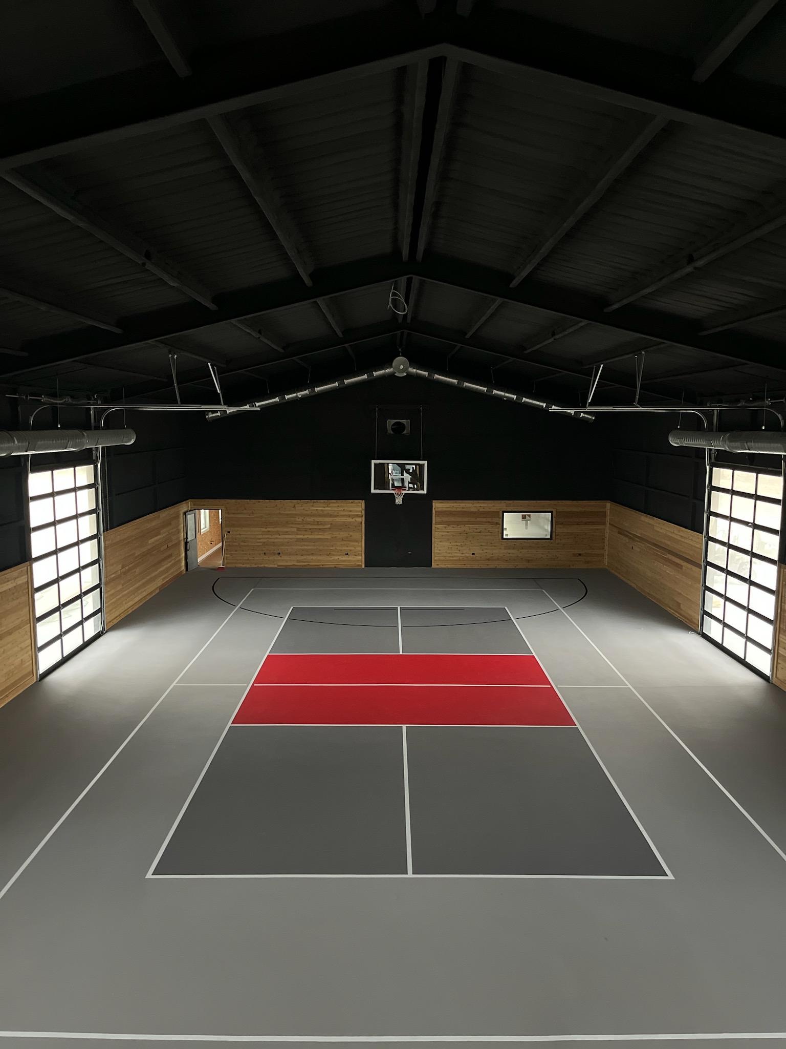 Luxury tennis court